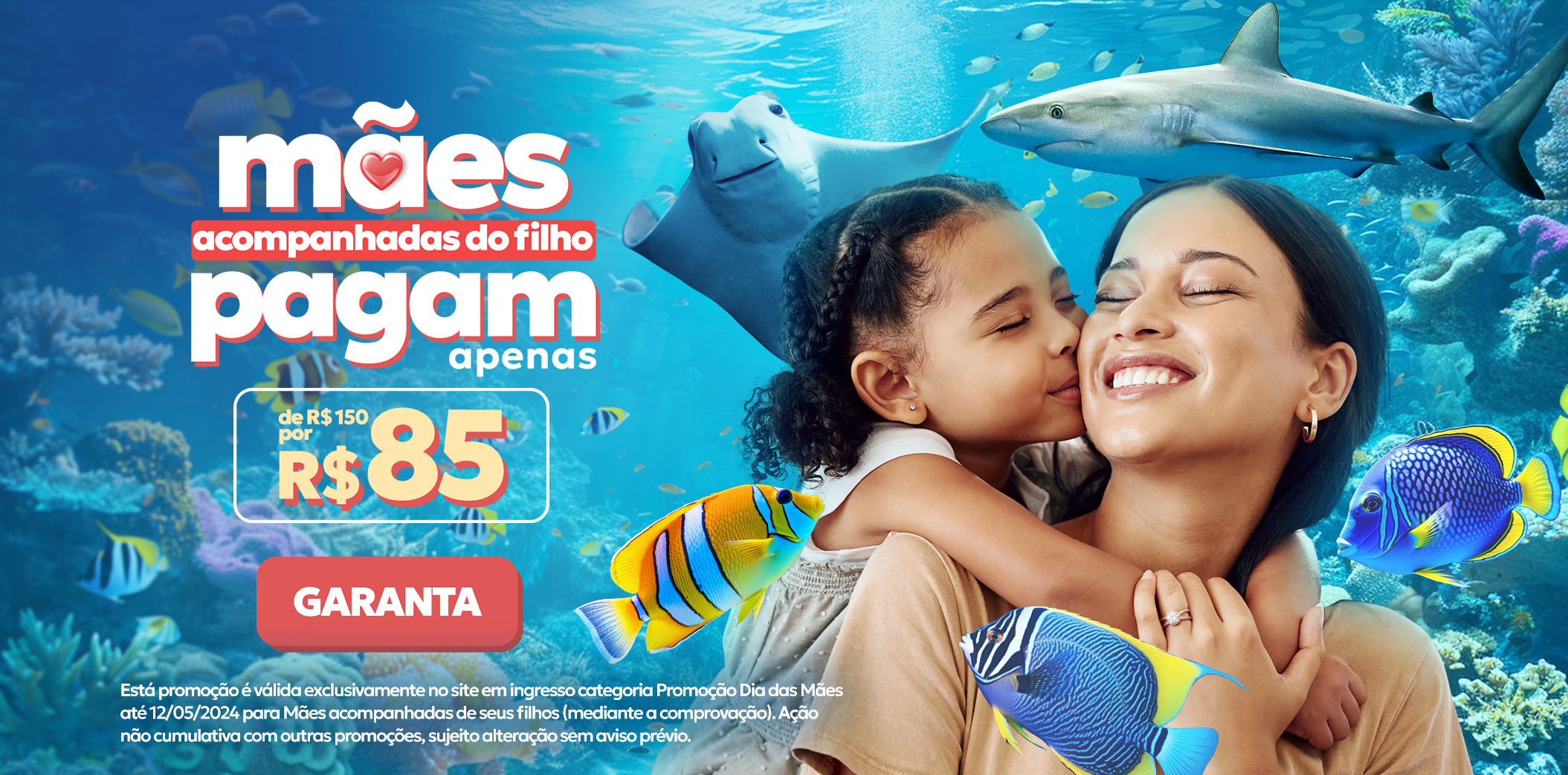 Promoção do AquaRio no Mês das Mães