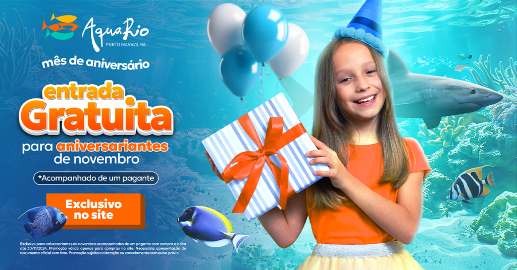 AquaRio comemora 8 anos